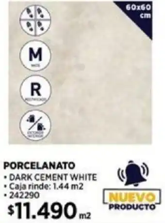 Construmart PORCELANATO 60x60cm oferta