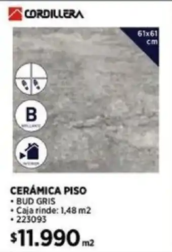 Construmart CORDILLERA CERÁMICA PISO 61x61cm oferta