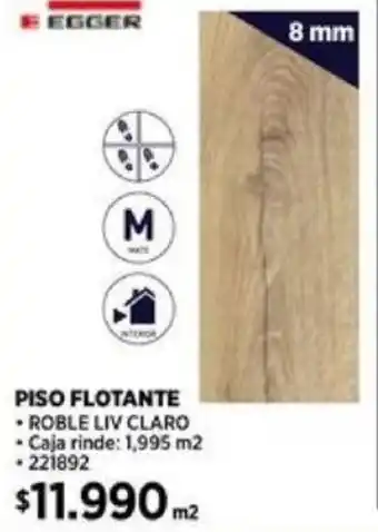 Construmart PISO FLOTANTE 8mm oferta