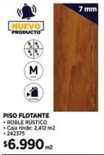 Construmart PISO FLOTANTE 7mm oferta