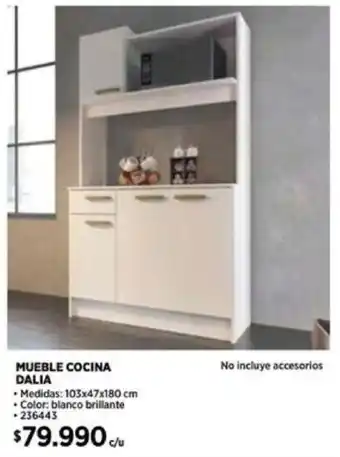 Construmart MUEBLE COCINA DALIA 103x47x180cm oferta