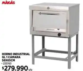 Construmart HORNO INDUSTRIAL GL 1 CAMARA 58X65CM oferta