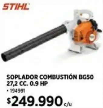 Construmart STIHL SOPLADOR COMBUSTIÓN BG50 27,2 CC. 0.9 HP oferta