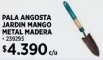 Construmart PALA ANGOSTA JARDIN MANGO METAL MADERA oferta