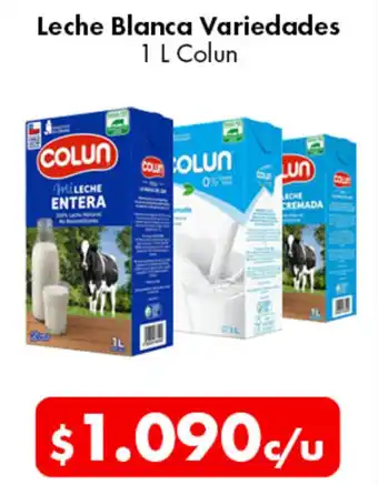 Super Bodega a Cuenta Leche Blanca Variedades 1 L Colun oferta