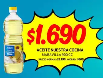 Mayorista 10 ACEITE NUESTRA COCINA MARAVILLA 900 CC oferta