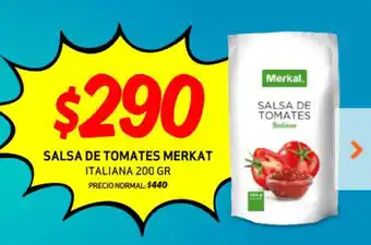 Mayorista 10 SALSA DE TOMATES MERKAT ITALIANA 200 GR oferta