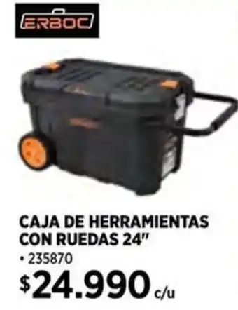 Construmart ERBOC CAJA DE HERRAMIENTAS CON RUEDAS 24" oferta