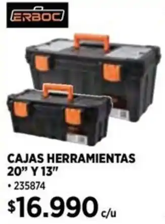 Construmart ERBOC CAJAS HERRAMIENTAS 20" Y 13" oferta