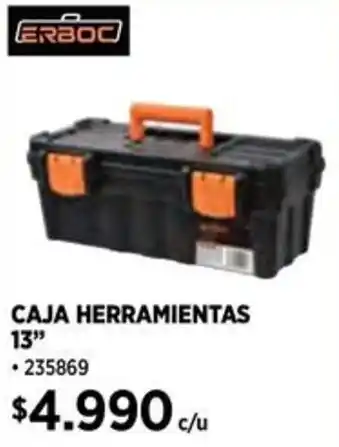 Construmart ERBOC CAJA HERRAMIENTAS 13" oferta