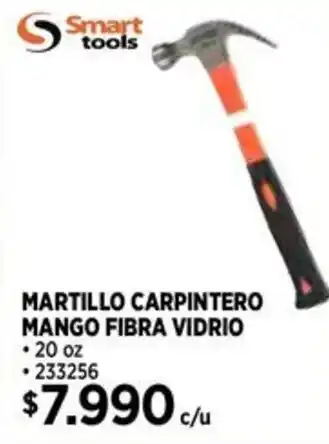 Construmart Smart tools MARTILLO CARPINTERO MANGO FIBRA VIDRIO oferta