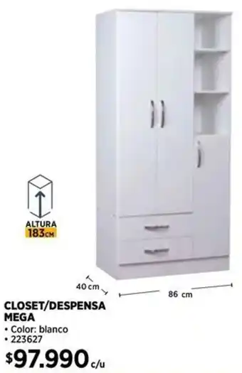 Construmart CLOSET/DESPENSA MEGA oferta