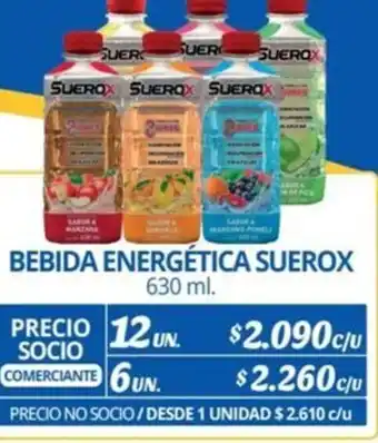 BEBIDA ENERGÉTICA SUEROX 12un 630ml