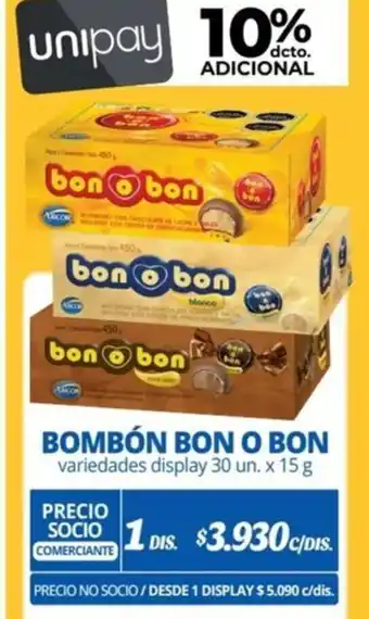 Alvi BOMBÓN BON O BON variedades display 30un x 15g oferta