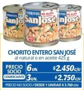 Alvi CHORITO ENTERO SAN JOSÉ al natural o en aceite 6un 425g oferta