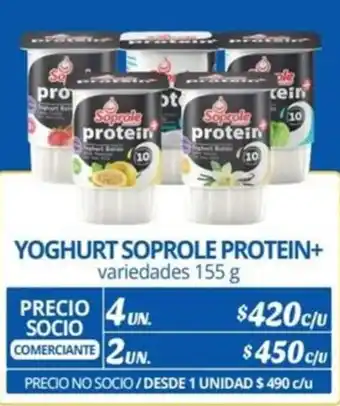 Alvi YOGHURT SOPROLE PROTEIN+ variedades 4un 155g oferta