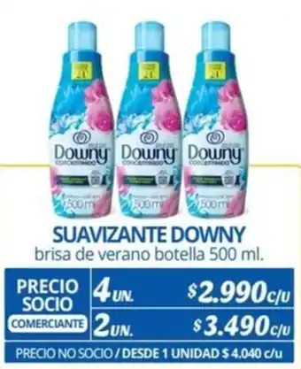 SUAVIZANTE DOWNY brisa de verano botella 4un 500ml