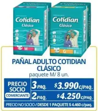 Alvi PAÑAL ADULTO COTIDIAN CLÁSICO paquete M/8 un oferta