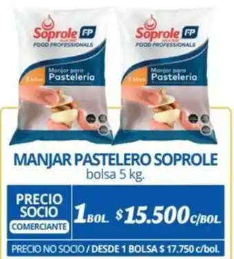 Alvi MANJAR PASTELERO SOPROLE bolsa 5kg oferta