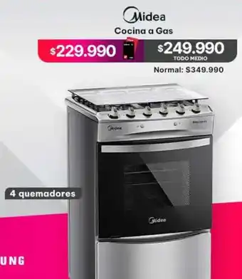 La Polar Midea Cocina a Gas oferta