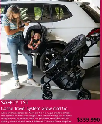 Infanti SAFETY 1ST Coche Travel System Grow And Go oferta