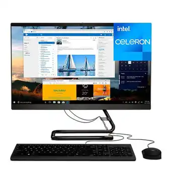 All in One Lenovo IdeaCentre A340-24IGM Intel Celeron J4025 4GB 1TB HDD 23,8