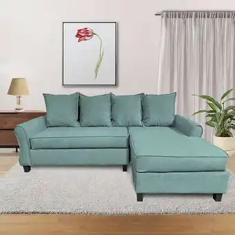 Abcdin Sofá Seccional Derecho Living Factory Barcelo 3 Cuerpos Menta oferta