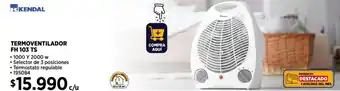 Construmart KENDAL TERMOVENTILADOR FH 103 TS oferta