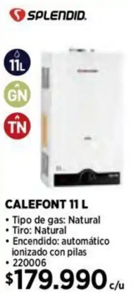 Construmart SPLENDID CALEFONT 11 L oferta