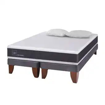 Abcdin Cama Europea CIC Base Dividida 2 Plazas Ortopedic + Almohadas oferta