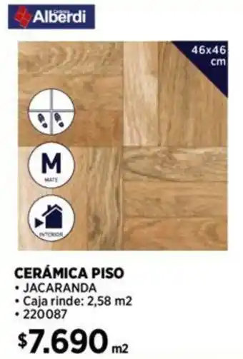 Construmart Alberdi CERÁMICA PISO JACARANDA oferta