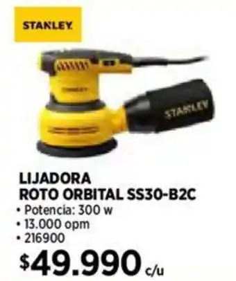 Construmart STANLEY LIJADORA ROTO ORBITAL SS30-B2C oferta