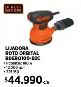 Construmart BLACK+ DECKER LIJADORA ROTO ORBITAL BDERO100-B2C oferta