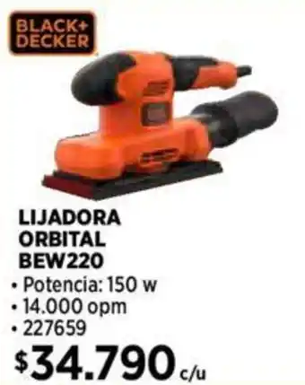 Construmart BLACK+ DECKER LIJADORA ORBITAL BEW220 oferta