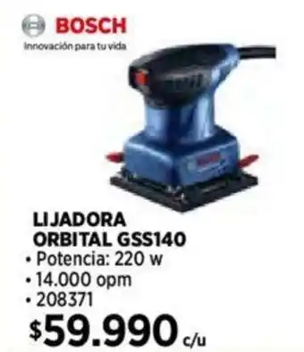 Construmart BOSCH LIJADORA ORBITAL GSS140 oferta