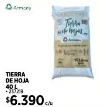 Construmart Armony TIERRA DE HOJA 40 L oferta