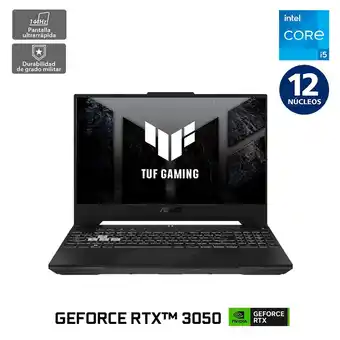 Abcdin Notebook Gamer Asus TUF Gaming F15 FX507ZC4-HN056W Core i5 8GB 512GB SSD 15,6 oferta