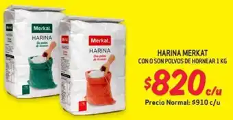 Mayorista 10 HARINA MERKAT CON O SON POLVOS DE HORNEAR 1KG oferta