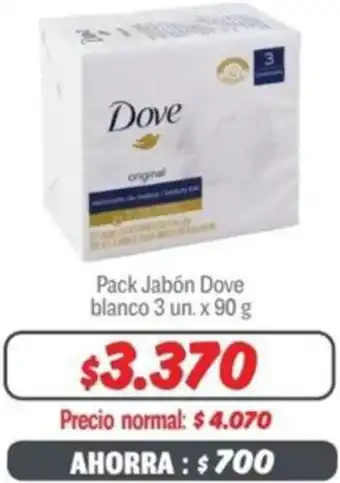 Mayorista 10 Pack Jabón Dove blanco 3 un x 90g oferta