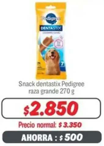 Mayorista 10 Snack dentastix Pedigree raza grande 270g oferta