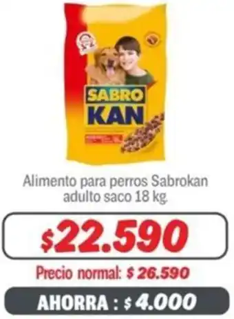 Mayorista 10 Alimento para perros Sabrokan adulto saco 18kg oferta