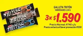 Mayorista 10 GALLETA TRITON VARIEDADES 3x126G oferta