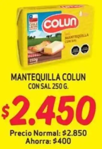 Mayorista 10 MANTEQUILLA COLUN CON SAL 250G oferta