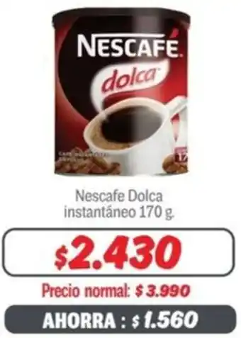 Mayorista 10 Nescafe Dolca instantáneo 170g oferta