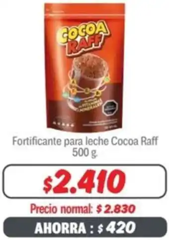 Mayorista 10 Fortificante para leche Cocoa Raff 500g oferta