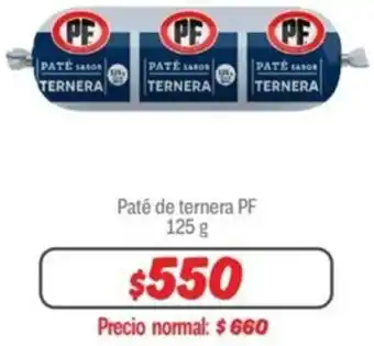 Mayorista 10 Paté de ternera PF 125g oferta