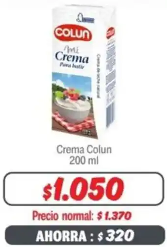 Mayorista 10 Crema Colun 200ml oferta