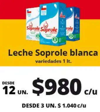 Alvi Leche Soprole blanca variedades 1It oferta