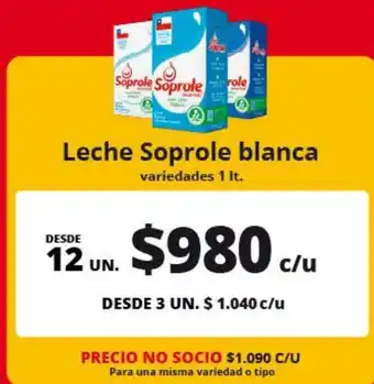 Alvi Soprole - leche blanca oferta