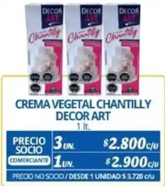Alvi CREMA VEGETAL CHANTILLY DECOR ART 3un x 1lt oferta